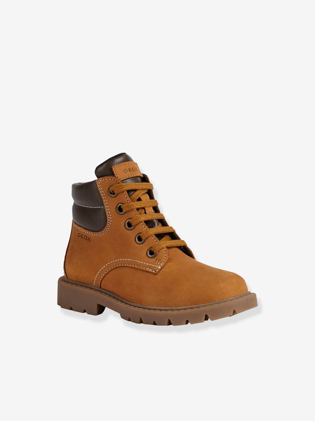 Boots cuir garçon Shaylax GEOX® camel