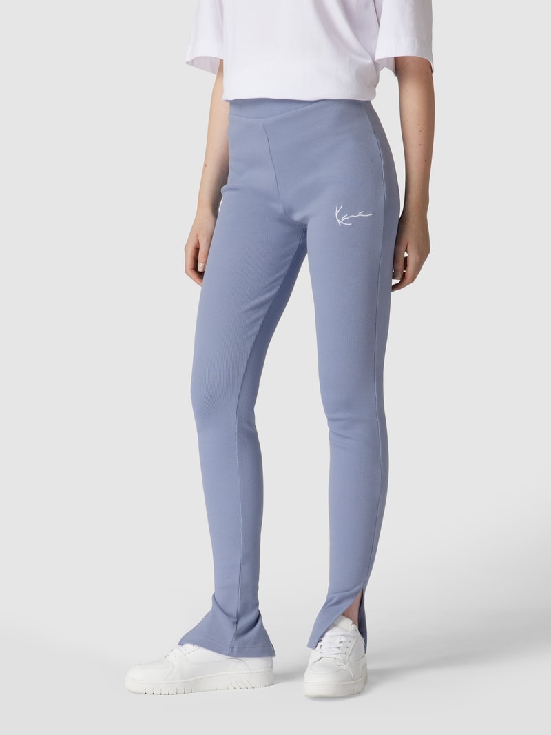 Leggings in Strick-Optik in blau