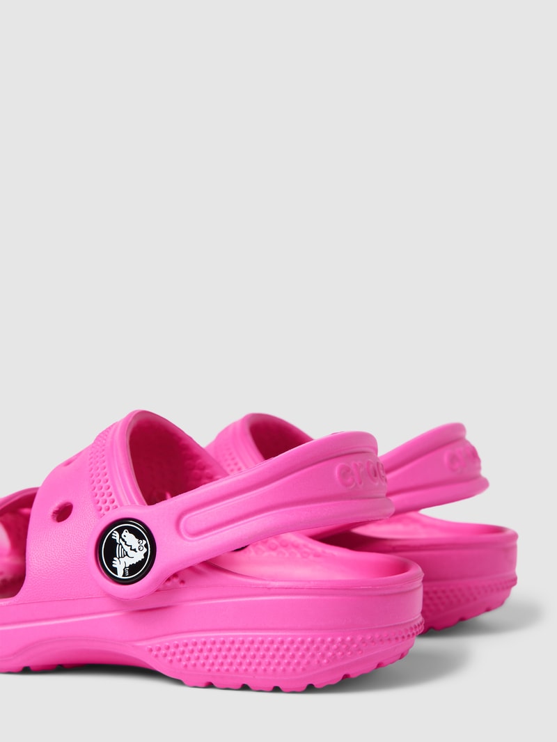 Sandale mit Label-Details Modell 'Classic' in pink