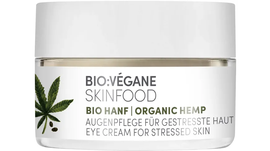 BIO:VÉGANE SKINFOOD Bio Hanf Augenpflege 15 ml