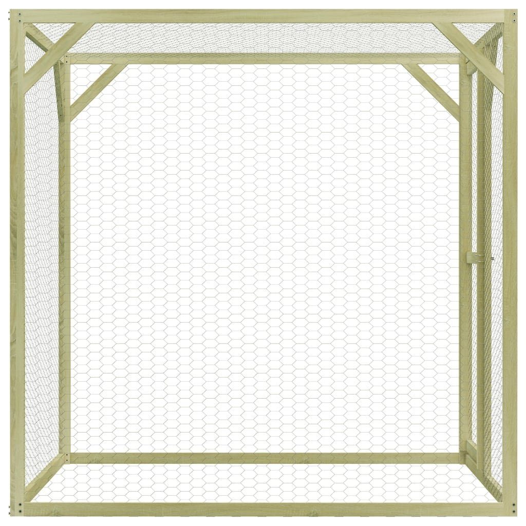 vidaXL Hühnerstall Hühnerkäfig 1,5x1,5x1,5 m Imprägniertes Kiefernholz