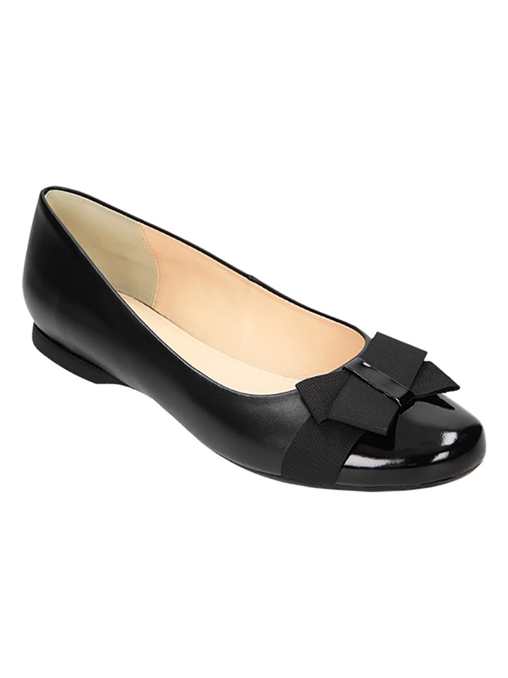Wojas Leder-Ballerinas in Schwarz günstig kaufen