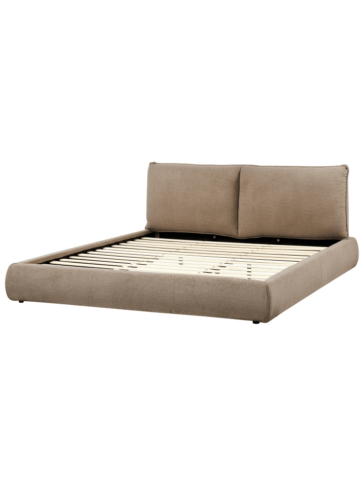 Beliani Doppelbett VINAY in Braun - (W) 196 x (H) 90 x (L) 233 cm günstig kaufen onesize