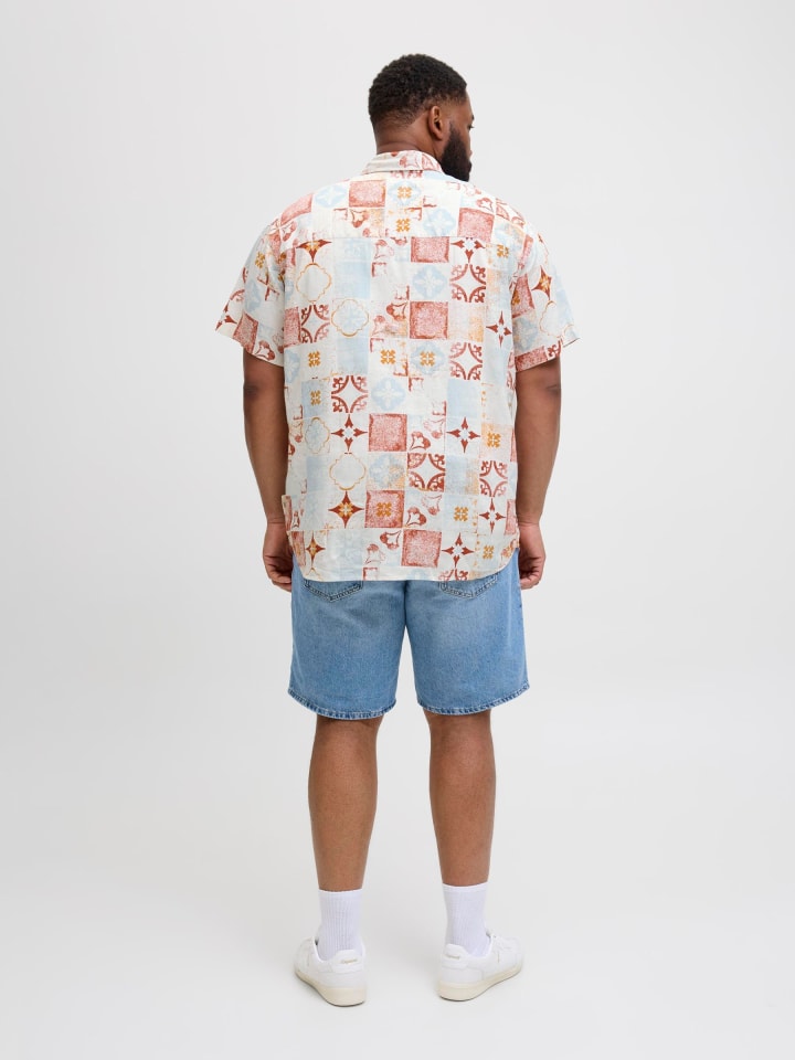 JACK & JONES PLUS Hemd in Cloud Dancer günstig kaufen