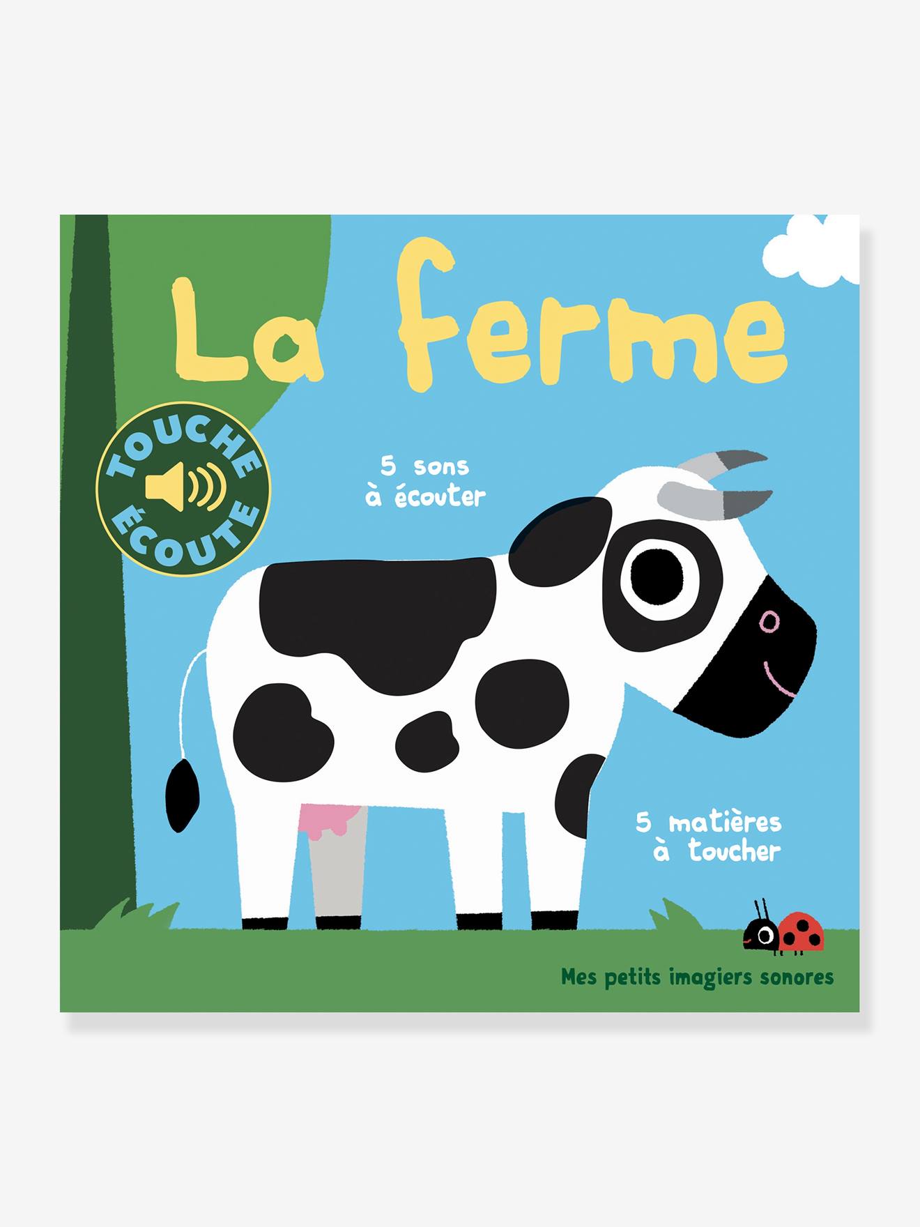 Livre sonore et tactile La ferme GALLIMARD JEUNESSE bleu