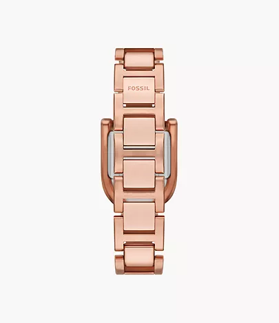 Fossil Uhr Harwell 3-Zeiger-Werk Edelstahl roségoldfarben