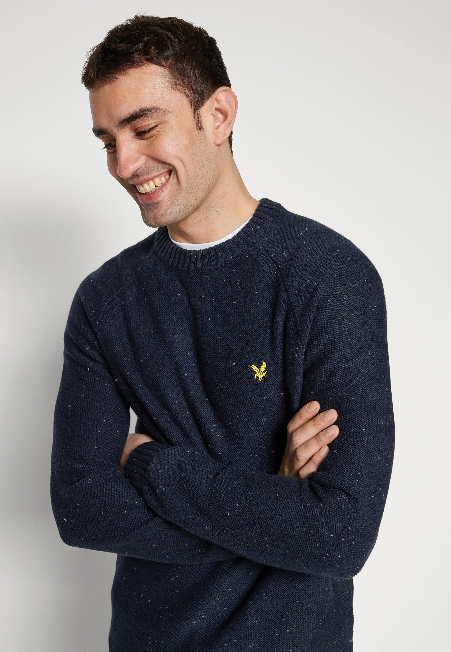 Suéter de cuello redondo raglán Donegal de Lyle & Scott