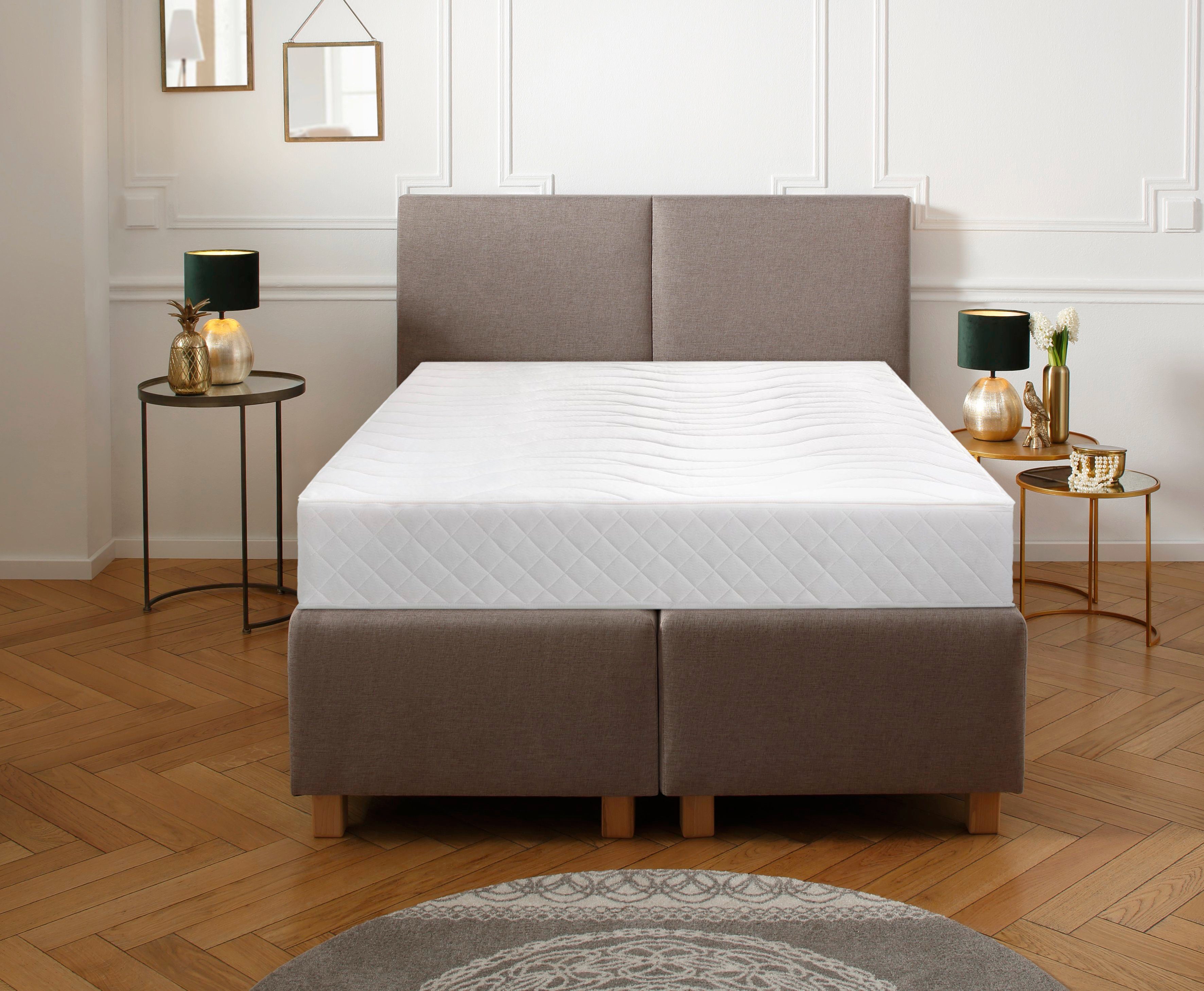 Taschenfederkernmatratze Syke, 7-Zonen Matratze, Matratze für Erwachsene & Senioren, DELAVITA, 24 cm hoch, Matratze mit Sitzkantenverstärkung, 90x200 cm und weitere Größen