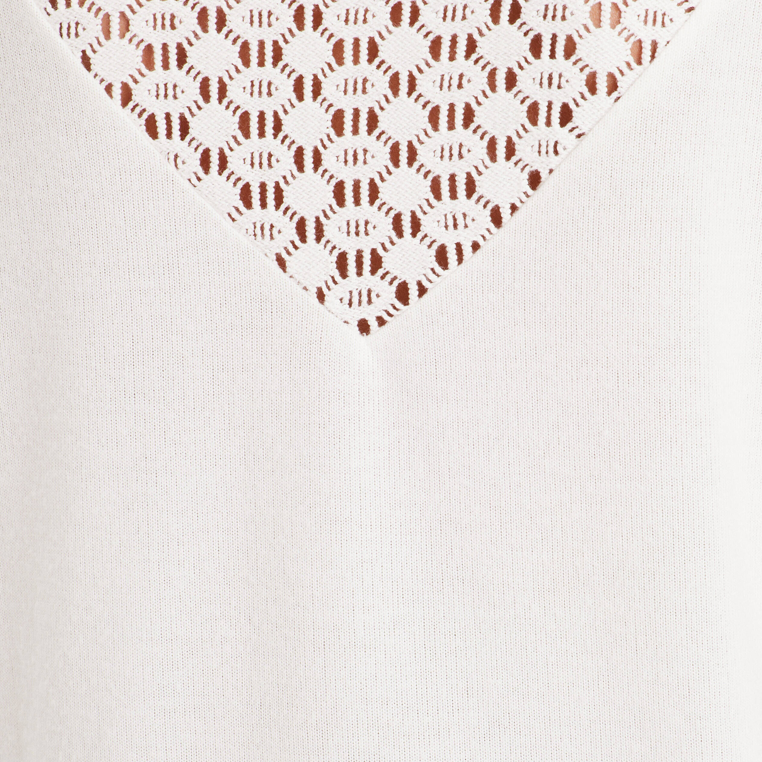 T-shirt manches longues blanc femme | Cache Cache