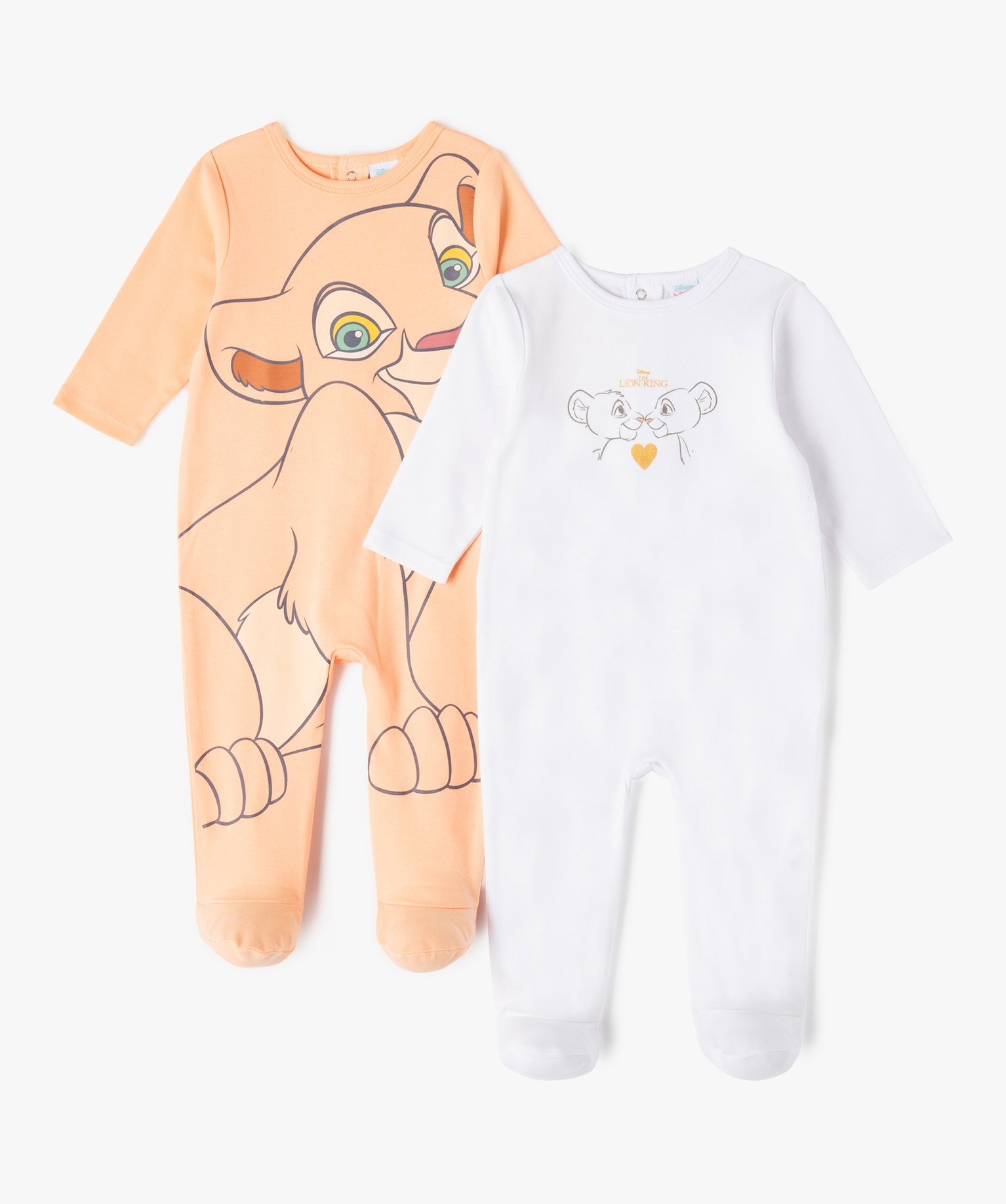 Pyjama dors-bien en jersey imprimé bébé - DS ecru | GEMO