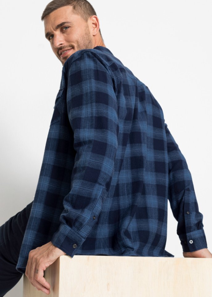 Flanell-Langarmhemd