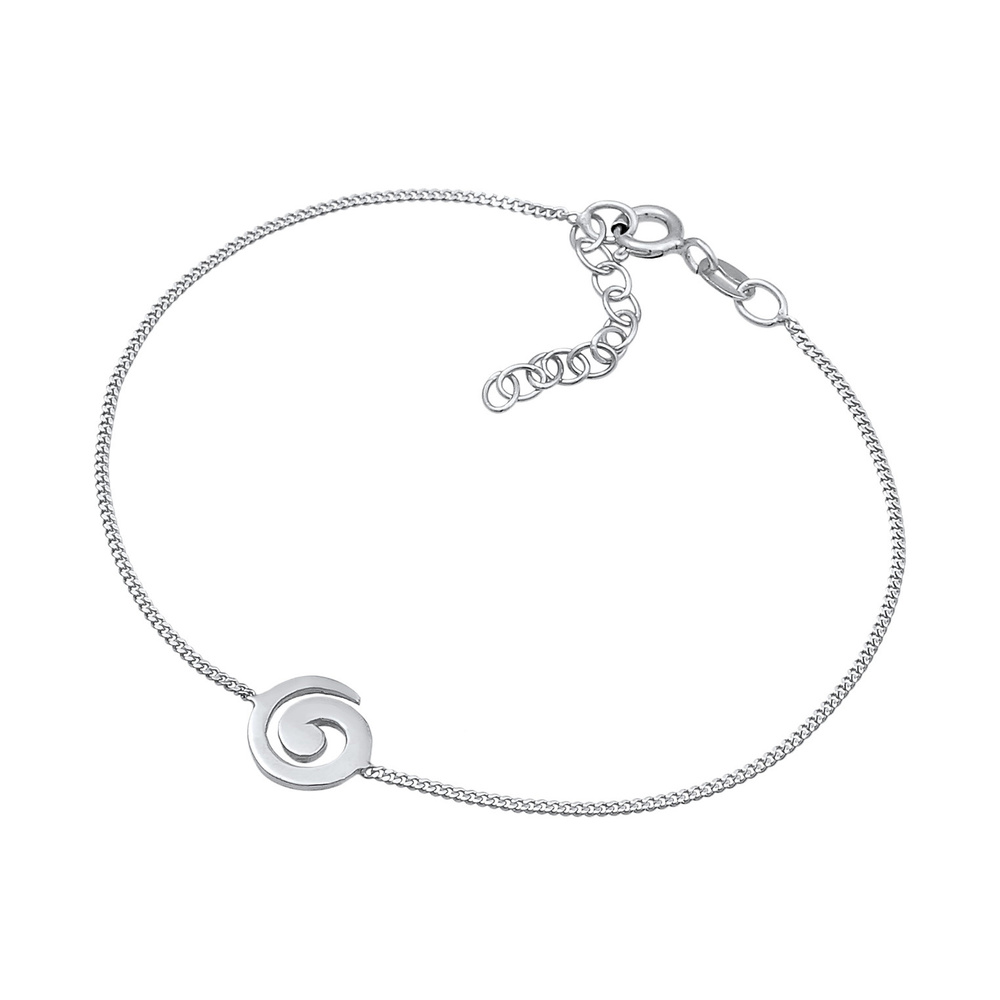 Elli Elli Bracelet Femmes Spirale ludique Basique en Argent Sterling 925 Bracelet