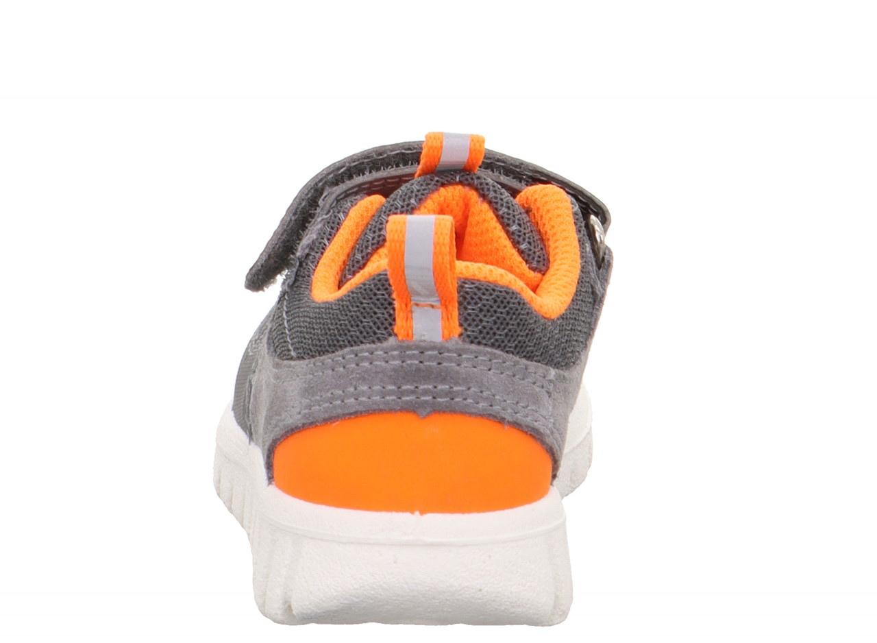 SPORT7 MINI - Hellgrau/OrangeSneaker low mit Klettverschluss