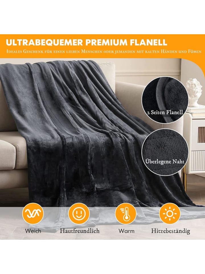 COSTWAY Heizdecke 180 cm in Grau günstig kaufen onesize