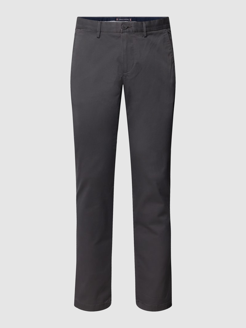 Chino mit Label-Detail Modell 'CORE BLEECKER 1985' in anthrazit