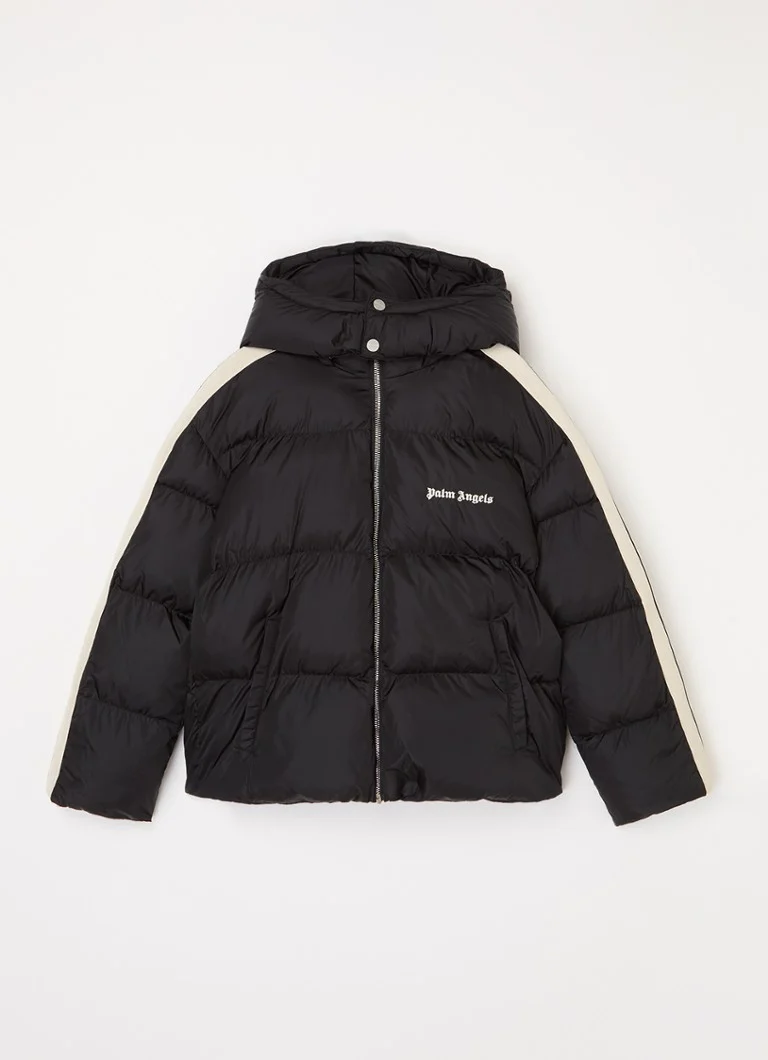Palm Angels  Track puffer jack met afneembare capuchon