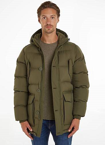 TOMMY HILFIGER Herren Steppjacke mit Kapuze CL ESSENTIAL ROCKIE PARKA