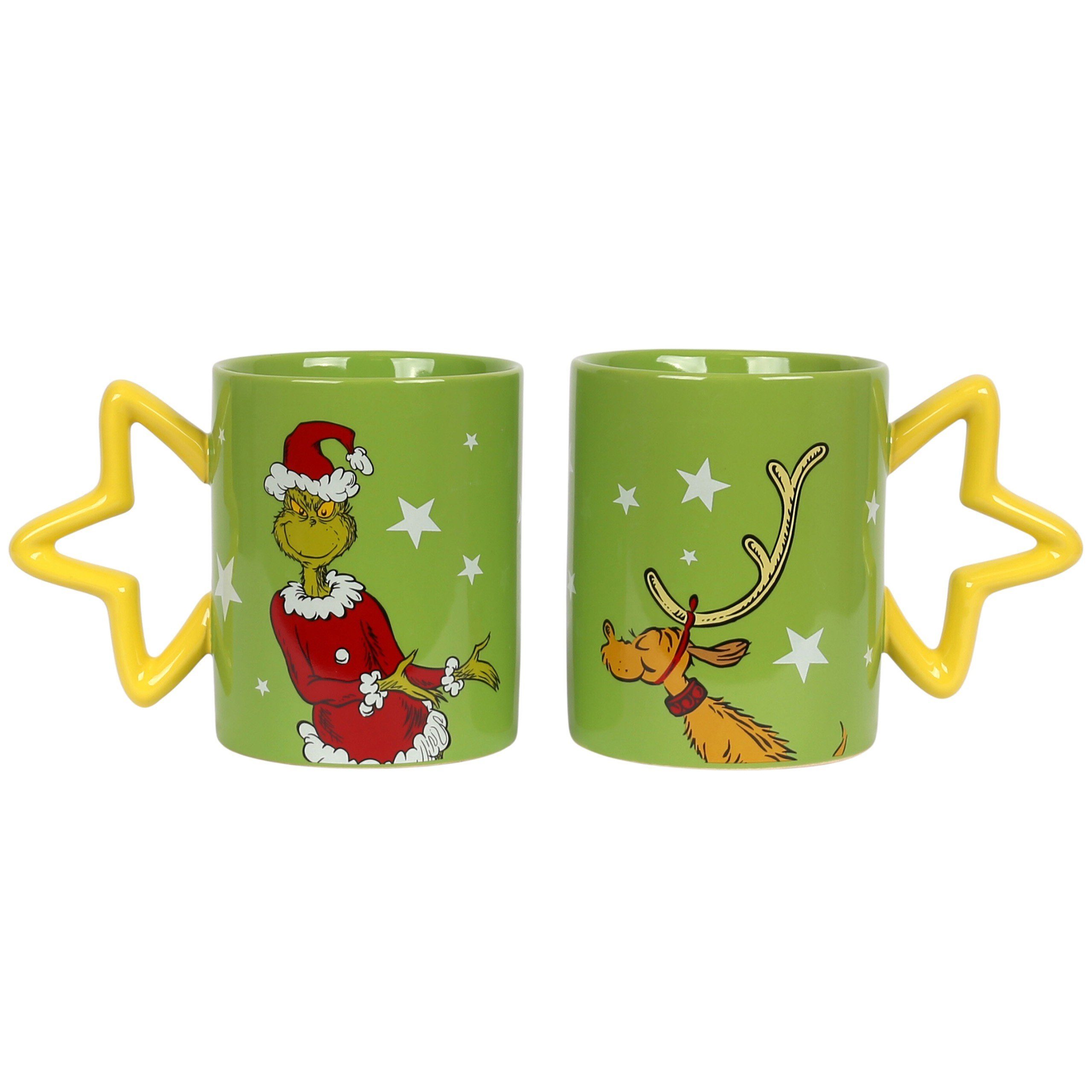 Sarcia.eu Becher Grinch 2x Weihnachtsbecher für Paare, Set, Geschenkbecher