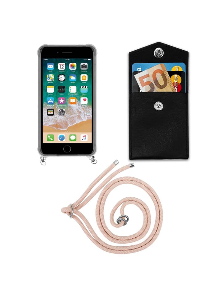 cadorabo Handykette für Apple iPhone 7 PLUS / 7S PLUS / 8 PLUS Hülle in PERLIG ROSÉGOLD günstig kaufen onesize