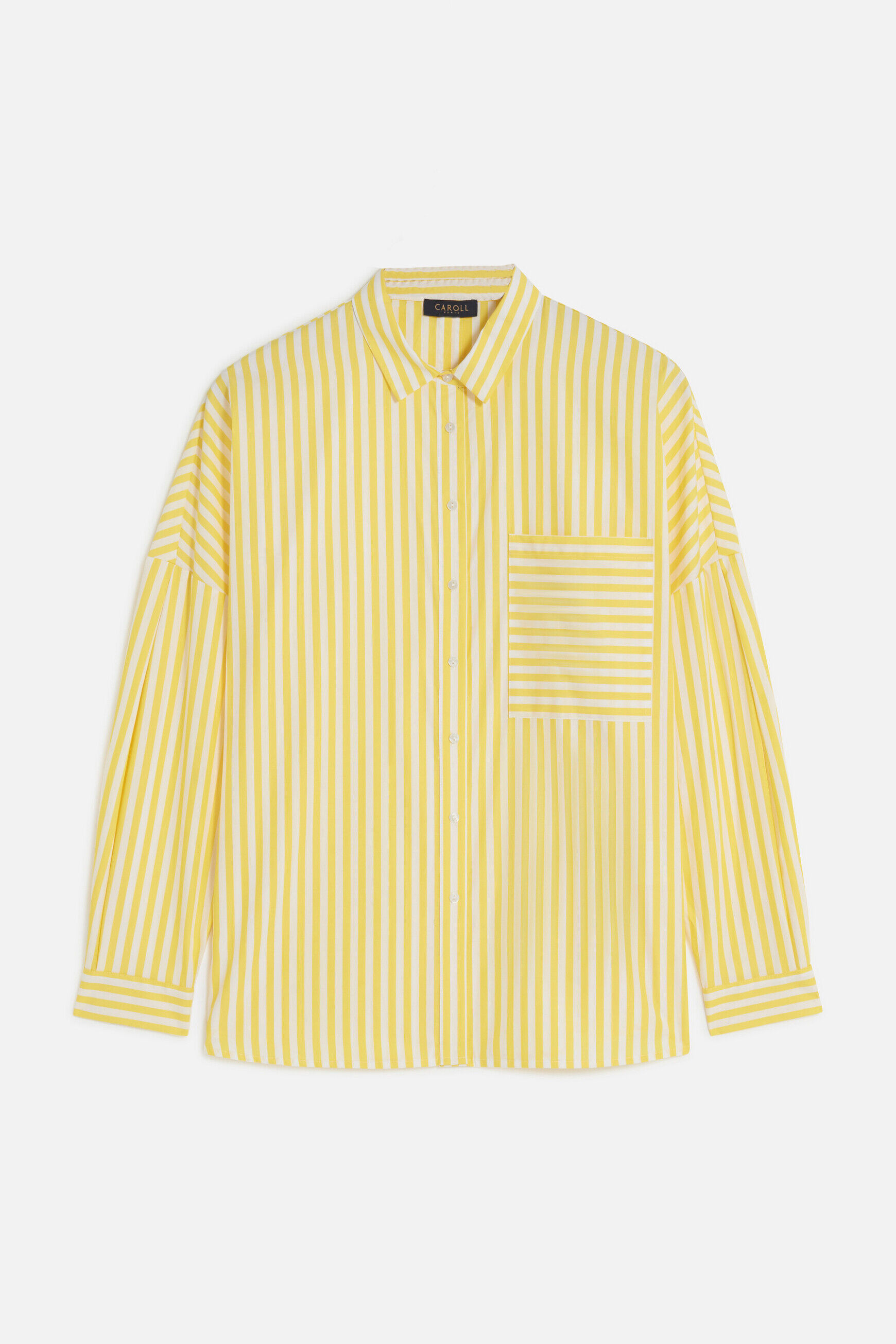 Chemise claudine jaune femme