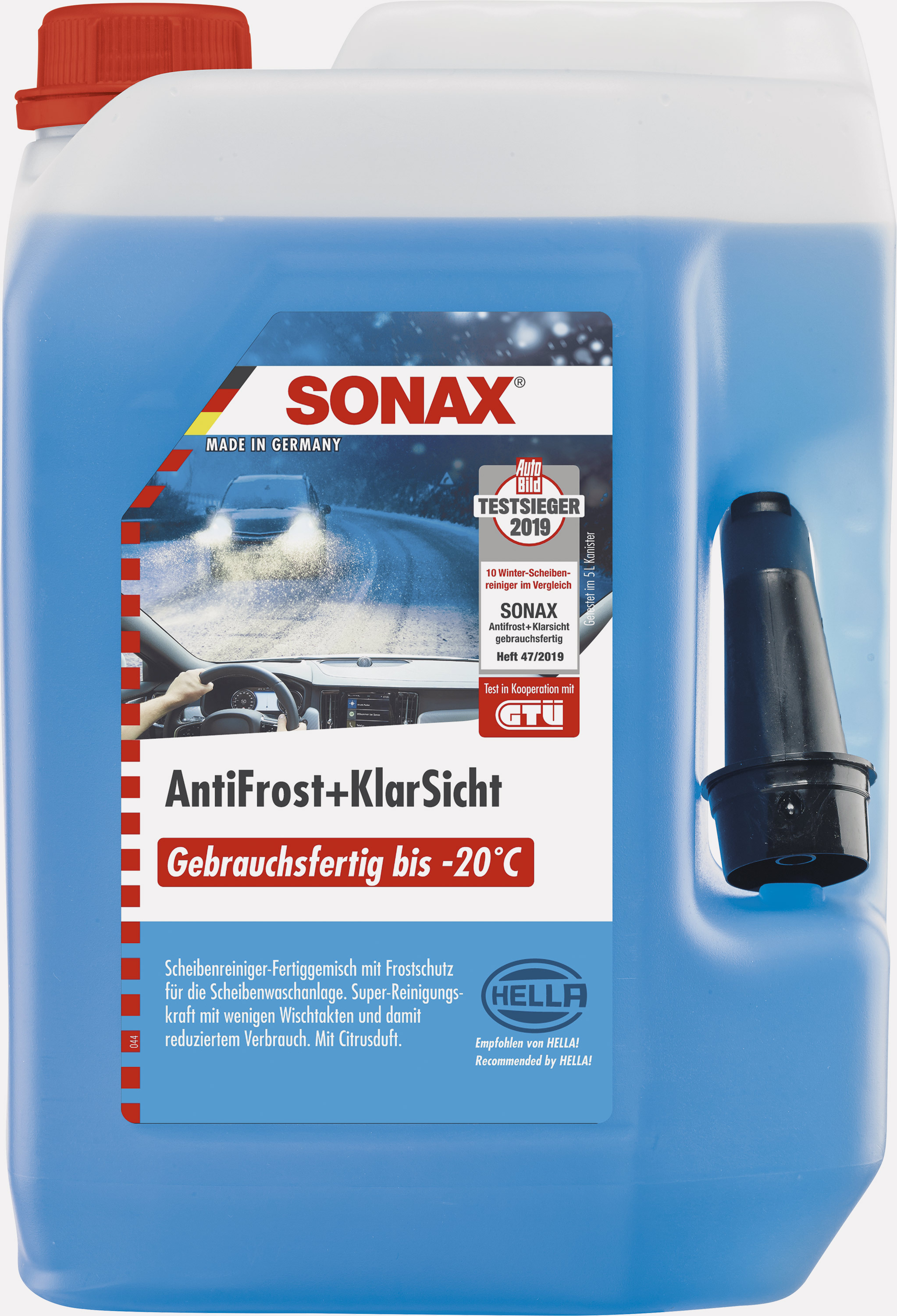 Sonax Antifrost + Klarsicht bis -20 Grad mit Citrus-Duft, 5 L - ATU