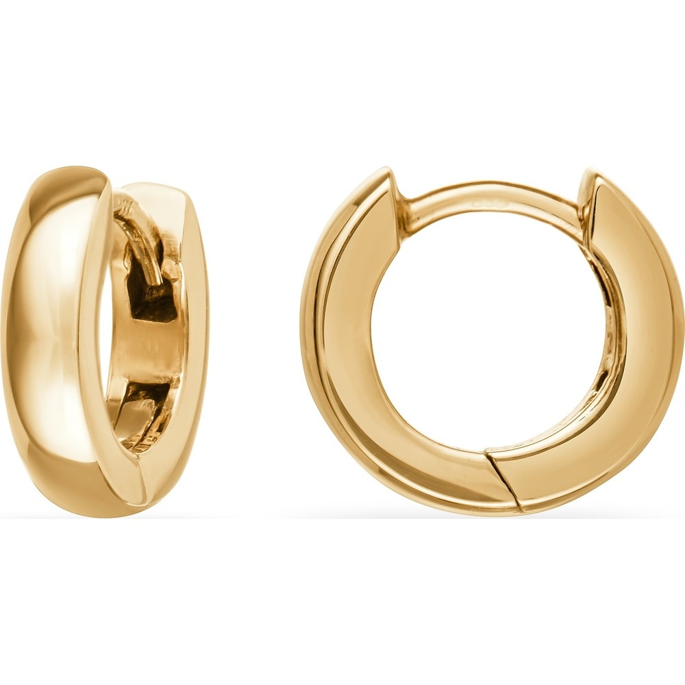 FAVS Créoles 375 Or jaune Boucles d'oreilles