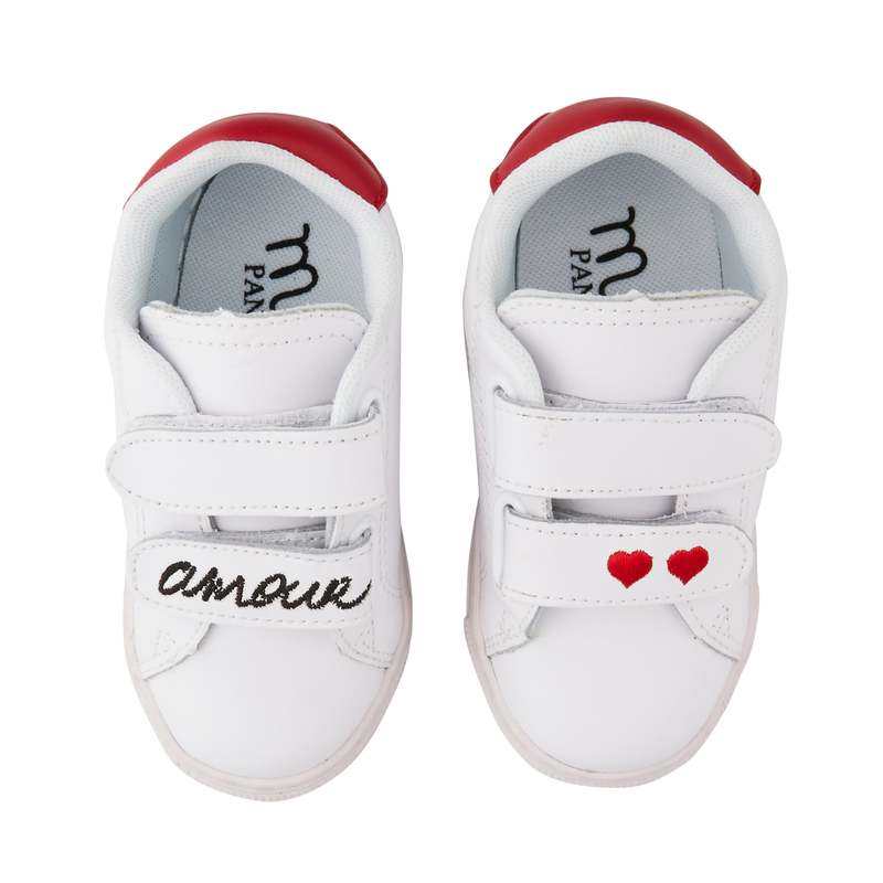 Baskets en cuir Mini Edith amour