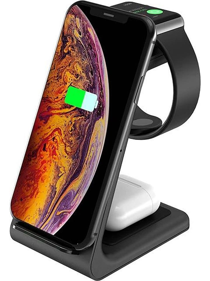 SmartCase Docking-Station für iPhone, Apple-Watch, AirPods in Schwarz günstig kaufen onesize