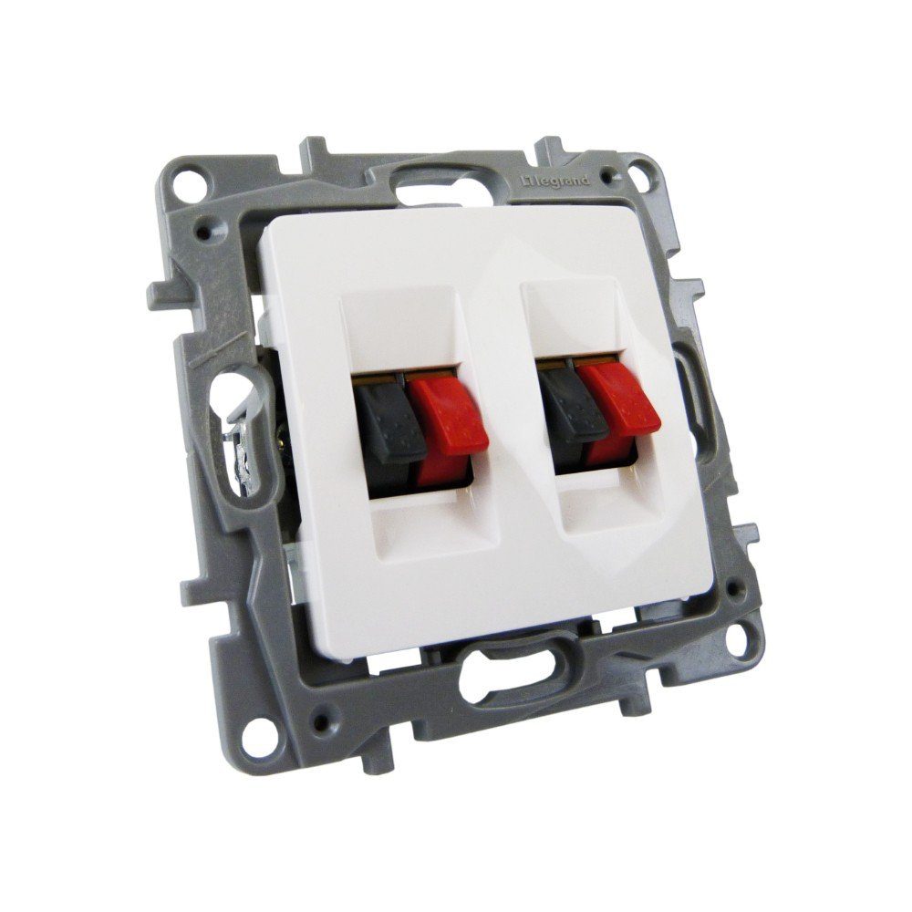 legrand® Lautsprecherauslass Lautsprecheranschlussdose 2-fach Lautsprechersystem