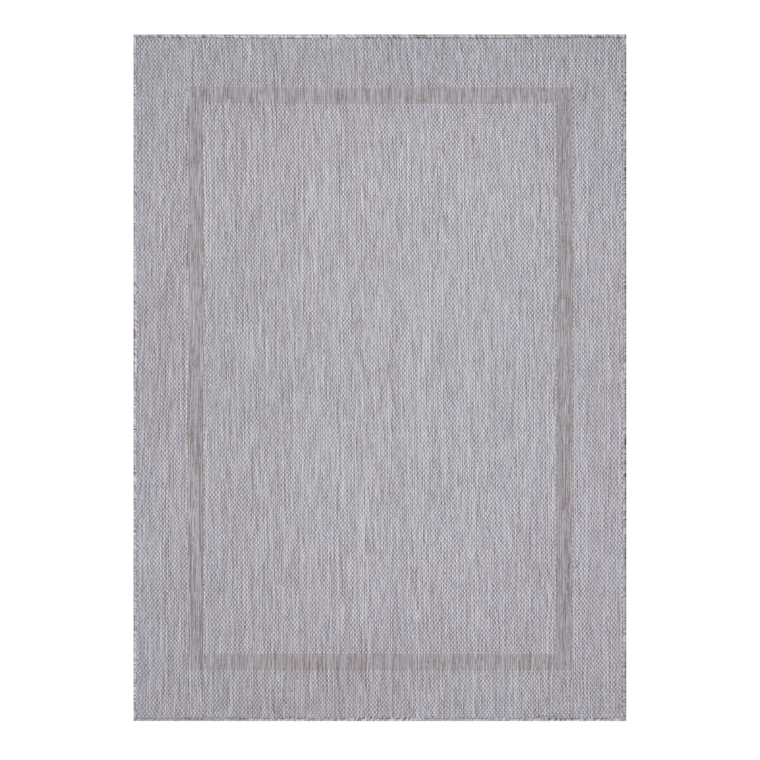 Teppich Trendy In- und Outdoorteppich Flachflor Kurzflor, Angeycasa, rechteckig, Höhe: 4 mm, Terasse, Garten, Bad, Balkon, Wohnzimmer, Küche, Flur