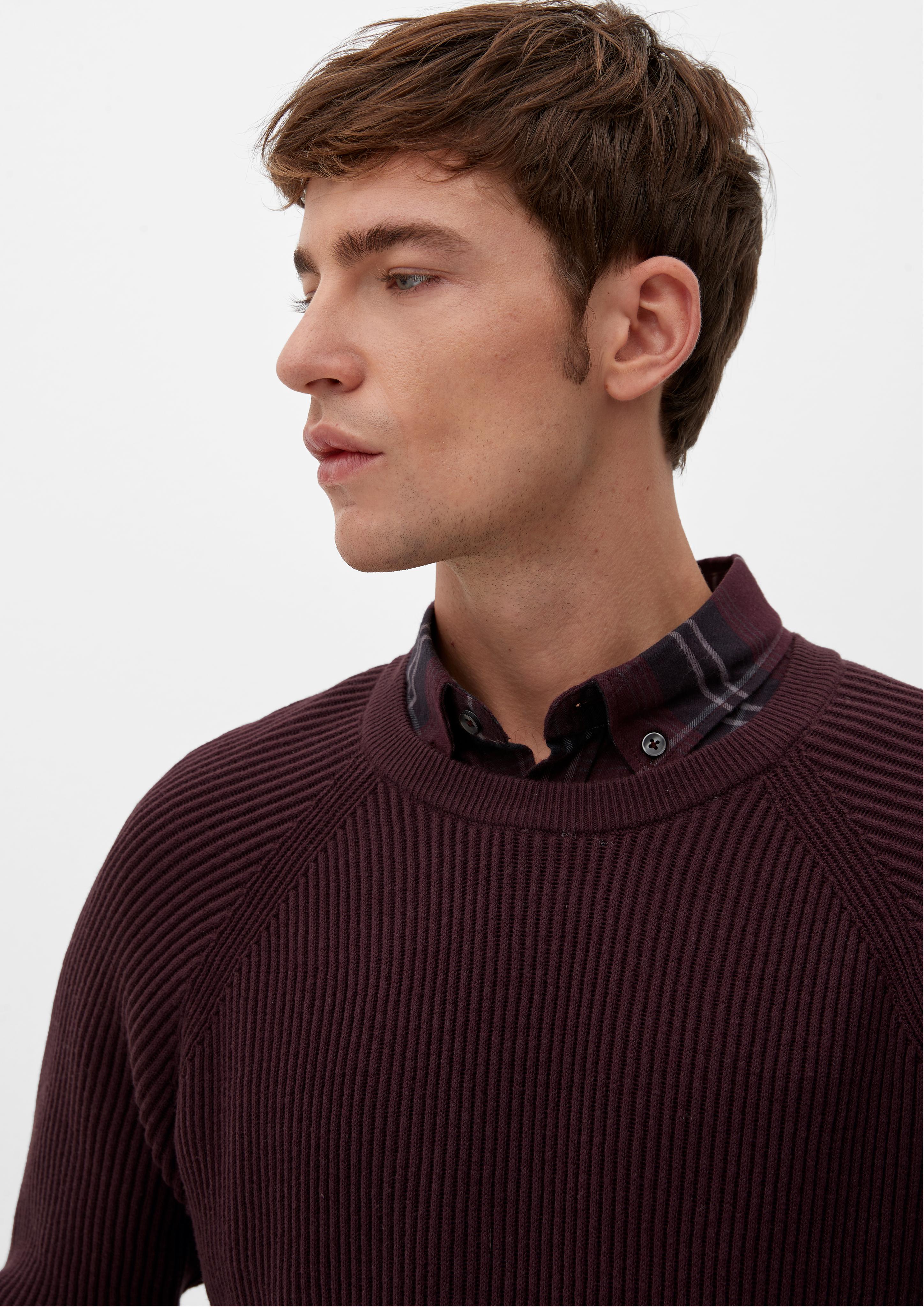 Strickpulli mit Rippstruktur  2124528-4991