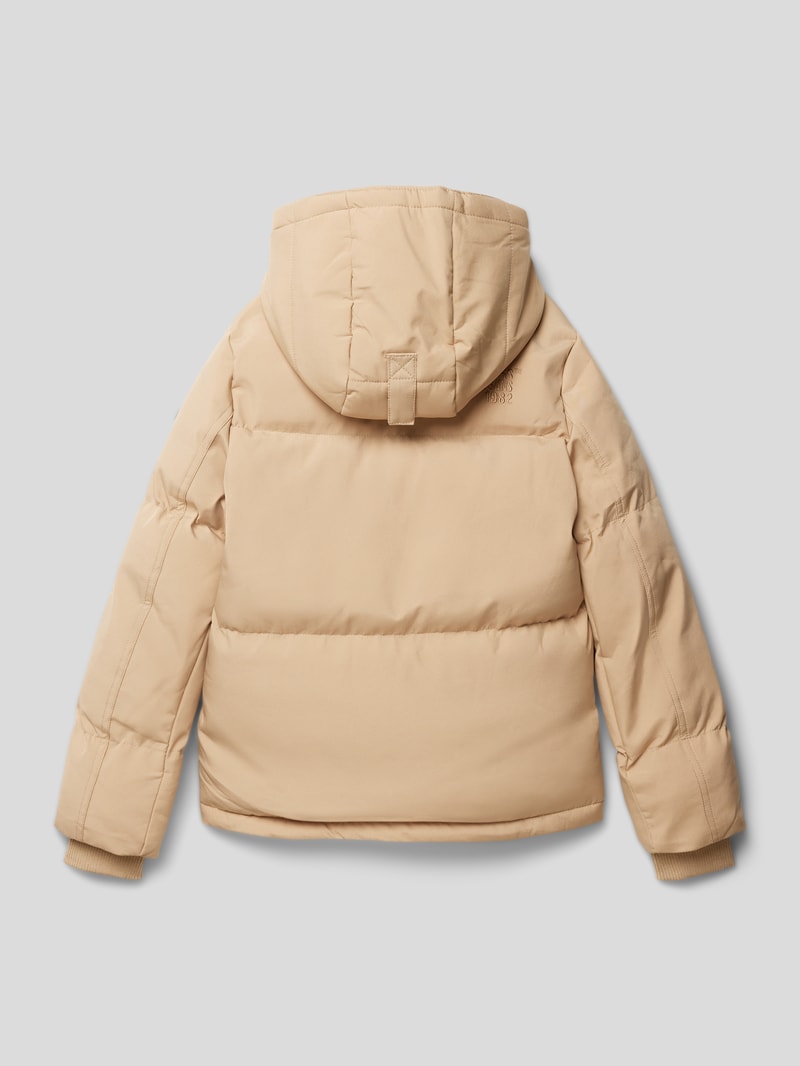 Steppjacke mit Reißverschlusstasche in sand