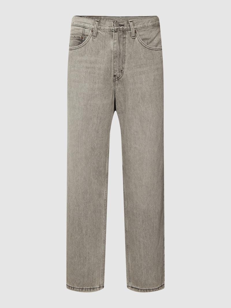 Loose Fit Jeans im 5-Pocket-Design in mittelgrau