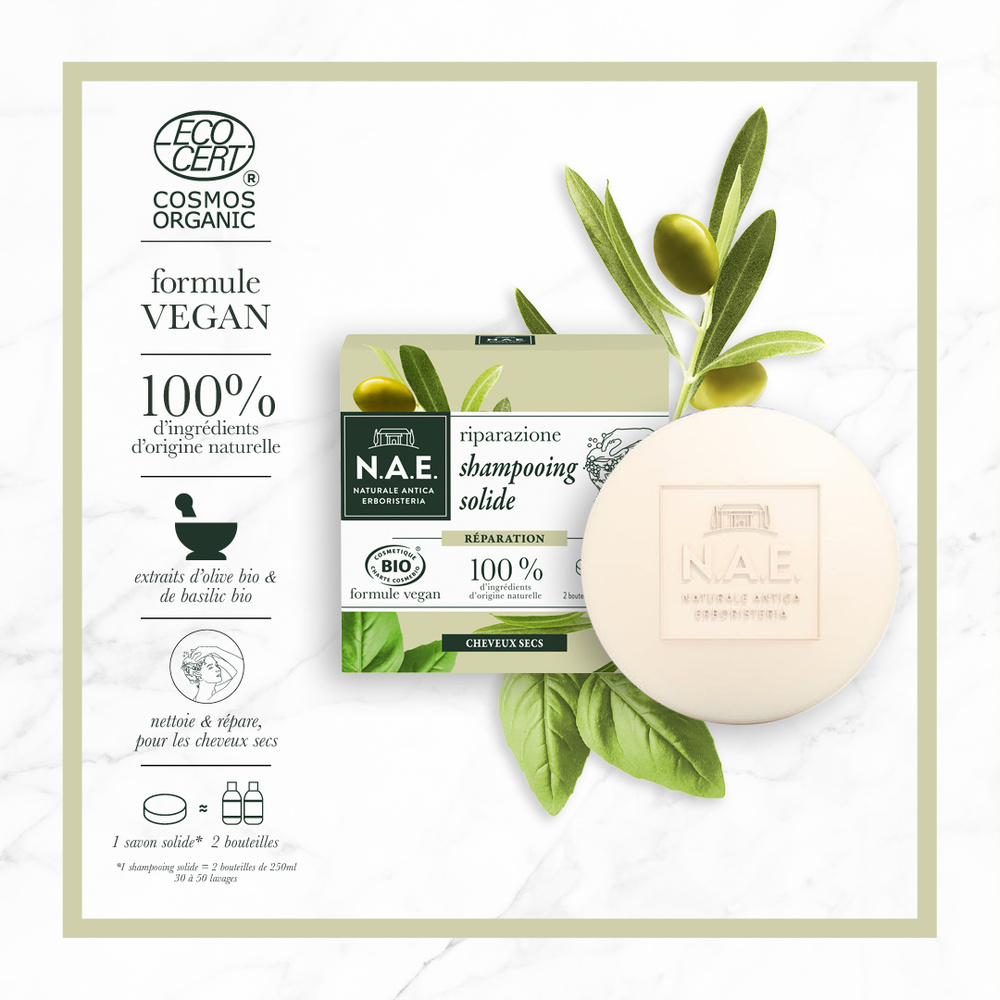 N.A.E. N.A.E. SHAMPOOING BIO Solide Réparation Shampooing solide