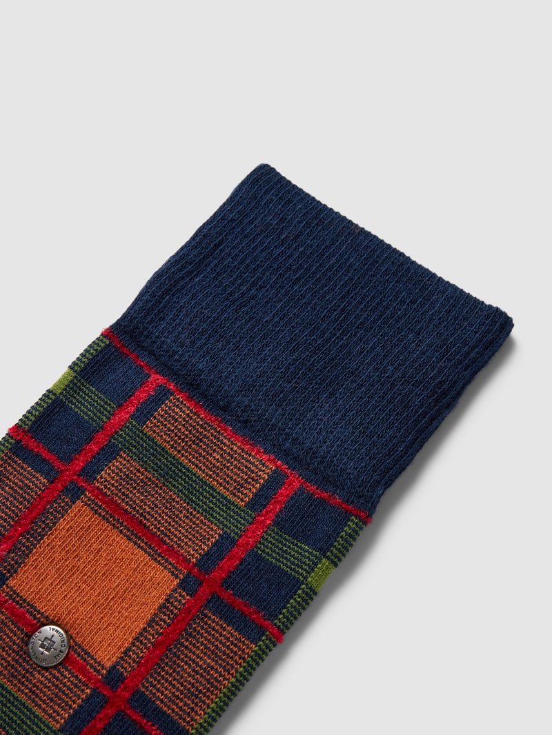Socken mit Label-Stitching in marineblau