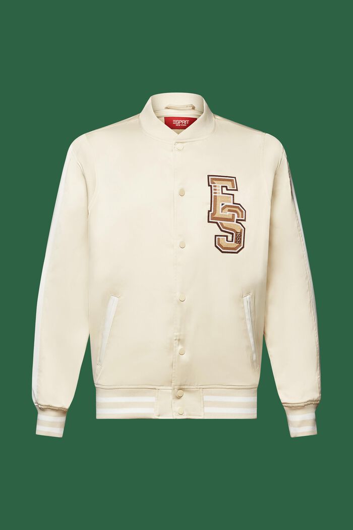 Collegejacke mit Logo-Patch