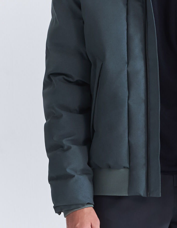 Doudoune bitume nylon granité WATERPROOF BREATHABLE Homme