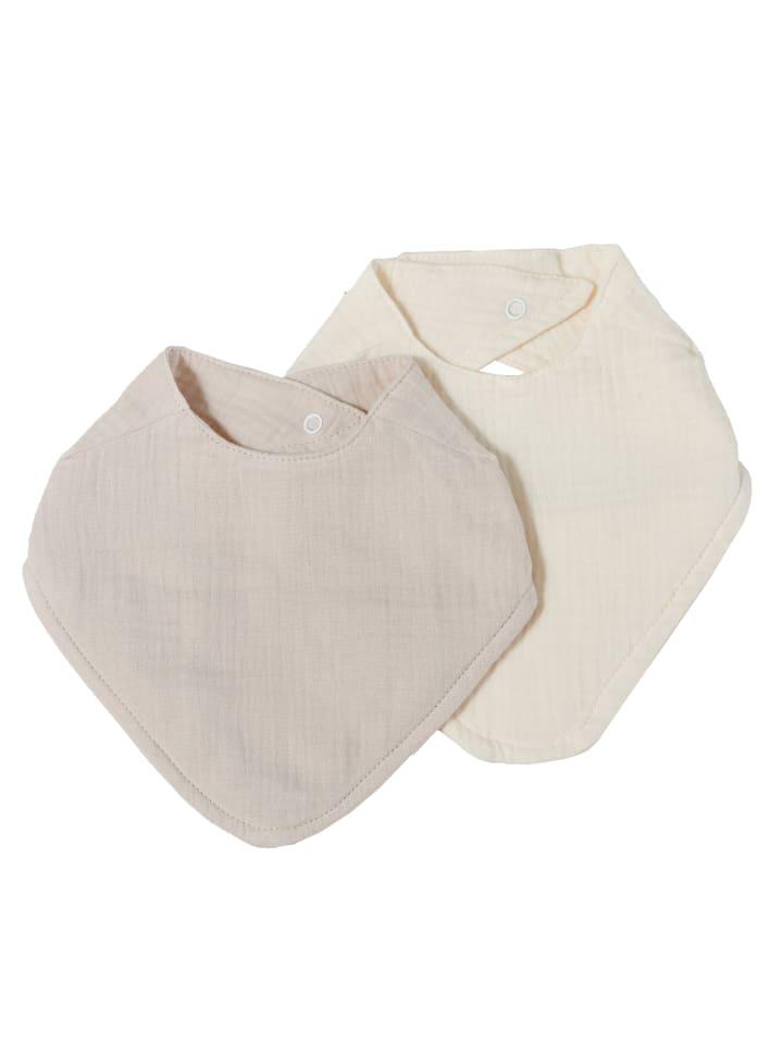 nordic coast company  Musselin Lätzchen-Set Sand & Natur günstig kaufen onesize
