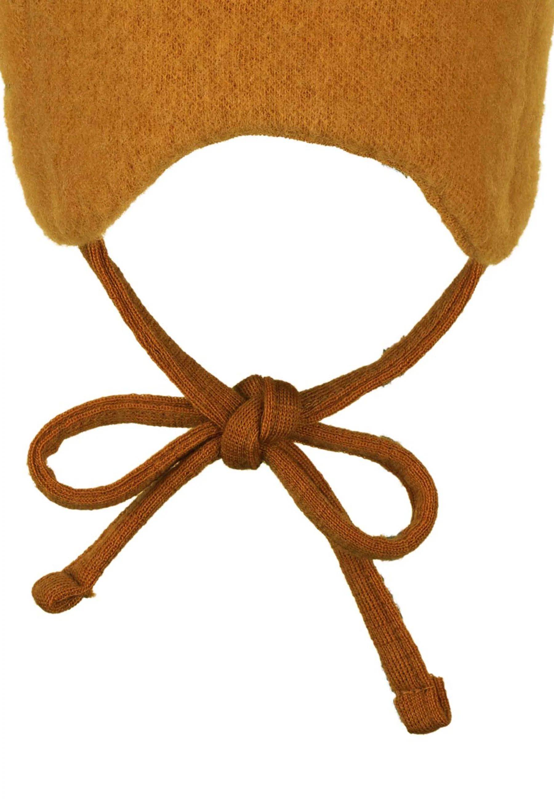 Mütze aus Wolle (Merino) mit Bindeband in 5 Farben