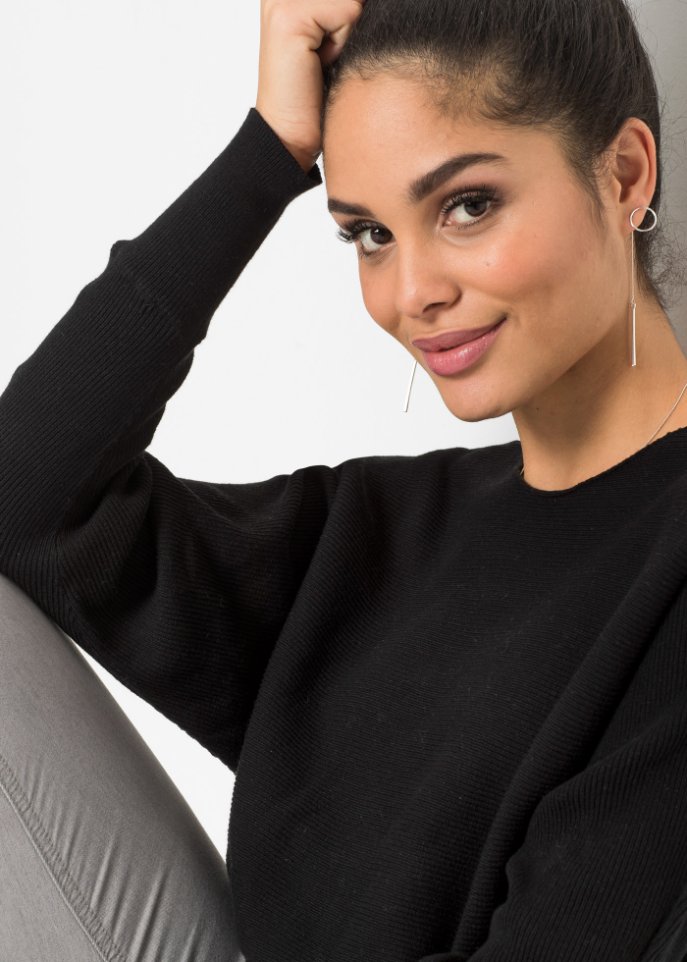 Oversize-Ripp-Pullover
