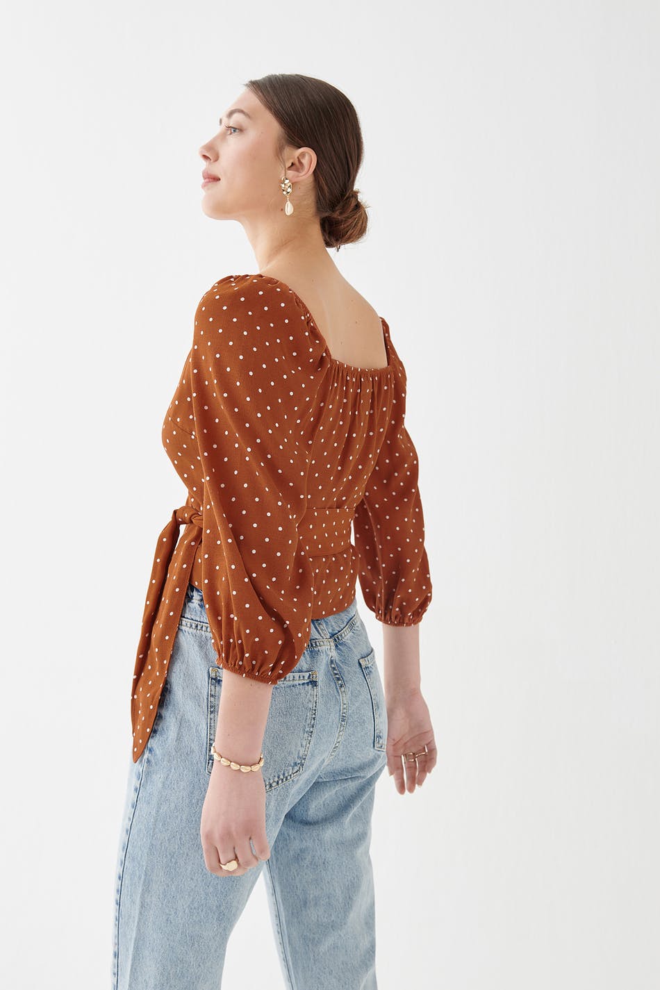 Beata wrap top