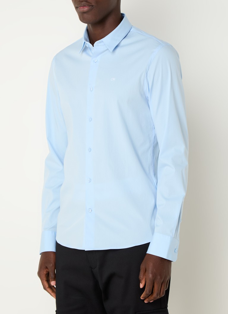 Calvin Klein Poplin slim fit košulja s logom