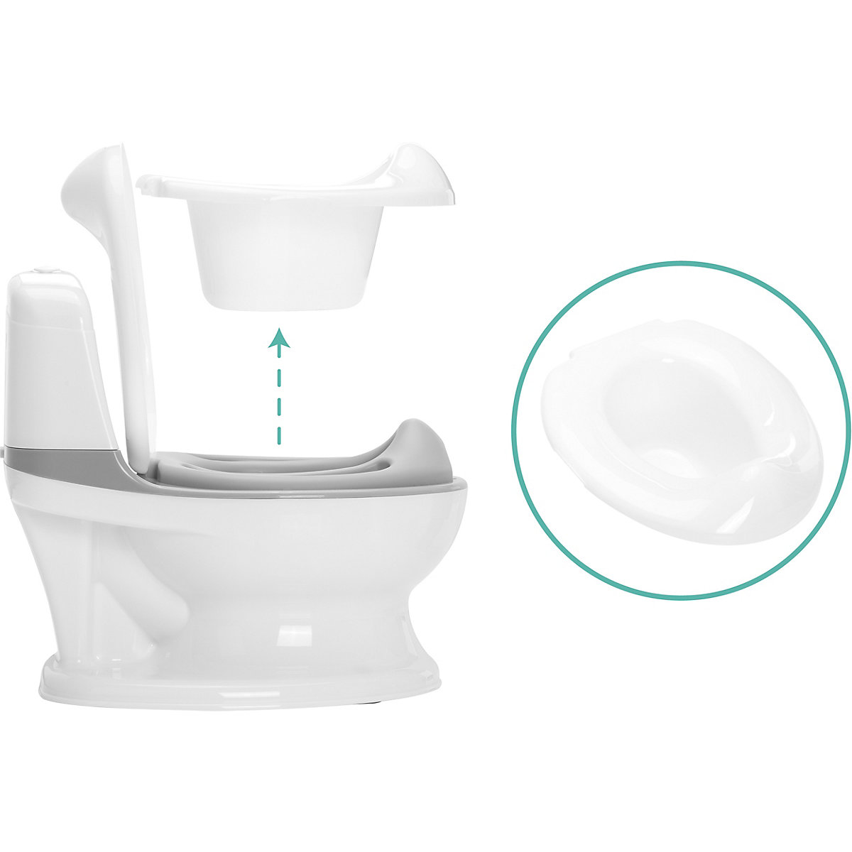 Mini Toilette, weiß