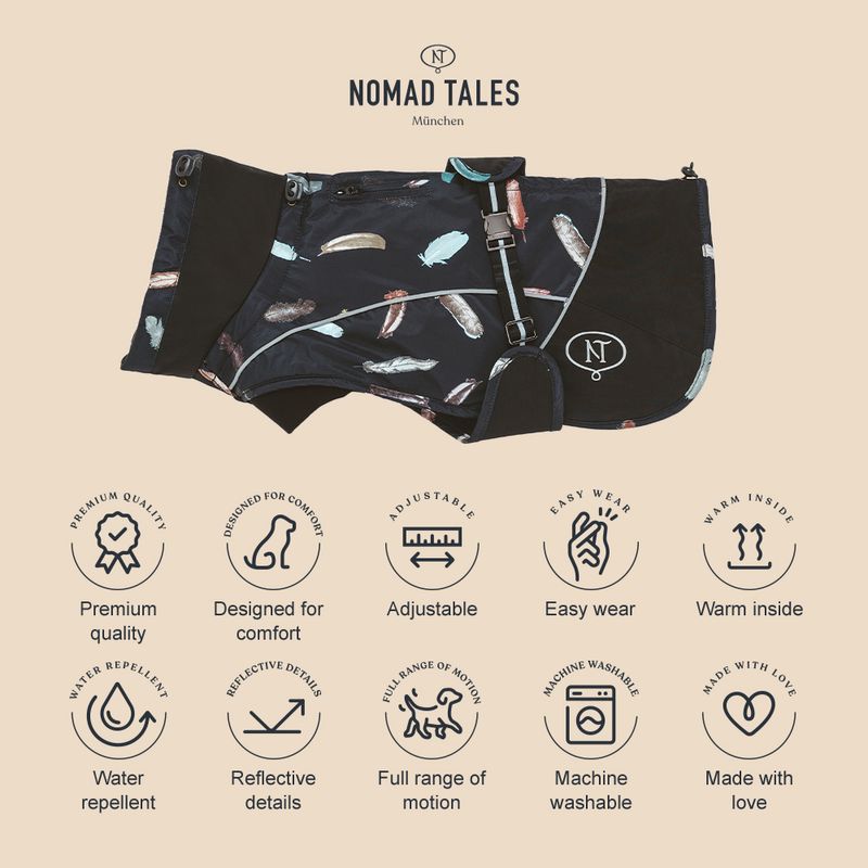 Nomad Tales Bloom Hundemantel Midnight zu TOP-Preisen | bitiba %