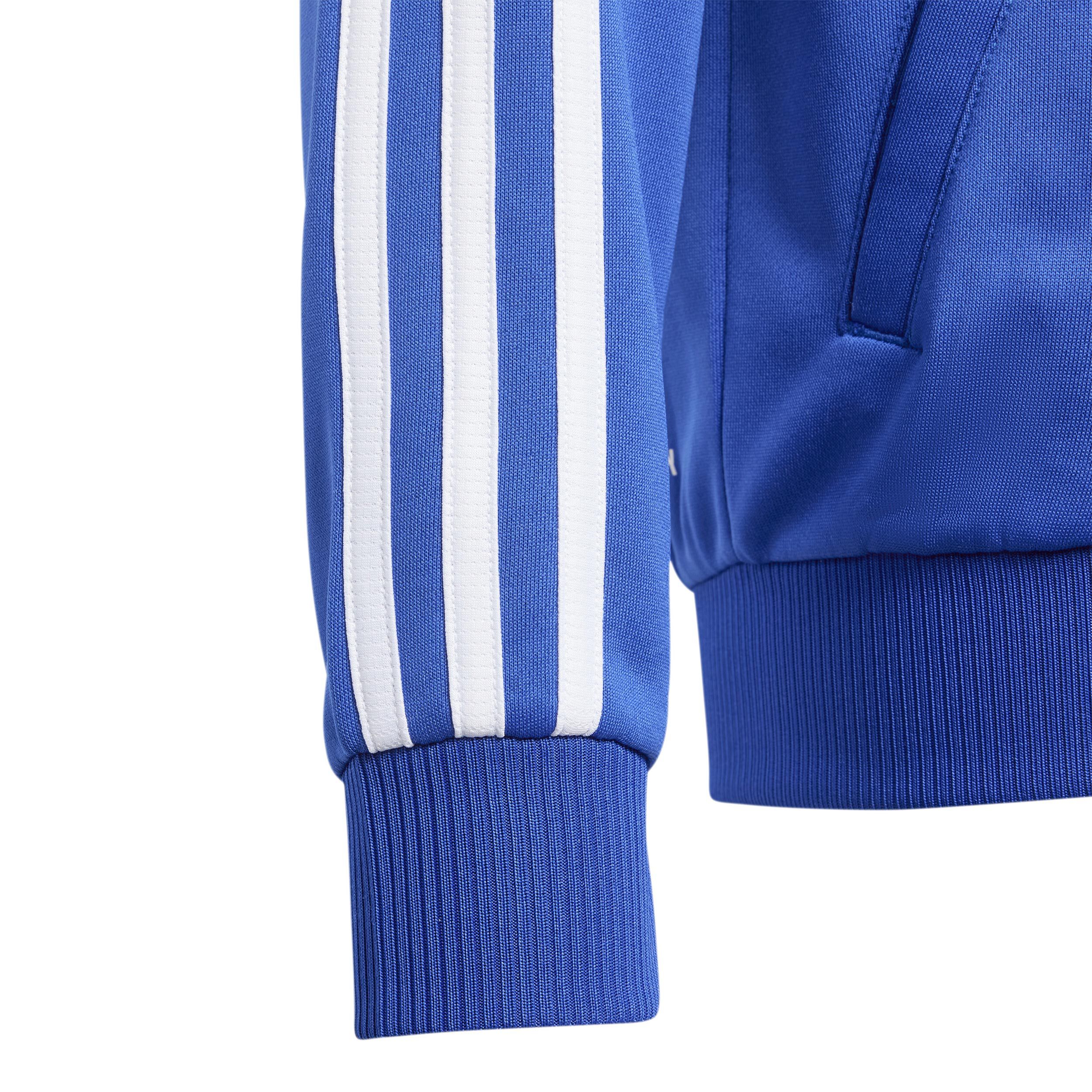 Training Essentials 3 Stripes Sweatjacke Kinder - Blau, Weiß