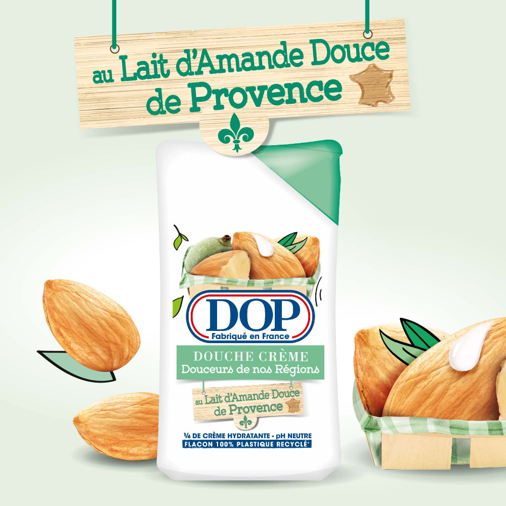 DOP Douceurs de nos Régions Gel douche crème à l'Amande douce de Provence