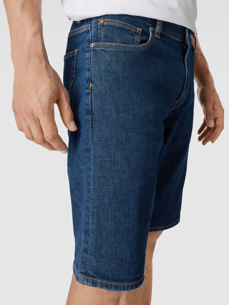 Jeansshorts im 5-Pocket-Design Modell 'NAAIL' in dunkelblau