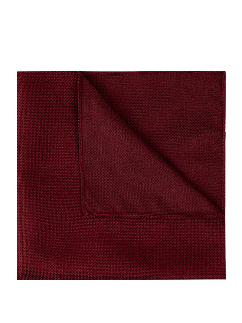 Einstecktuch aus Seide in metallic rot