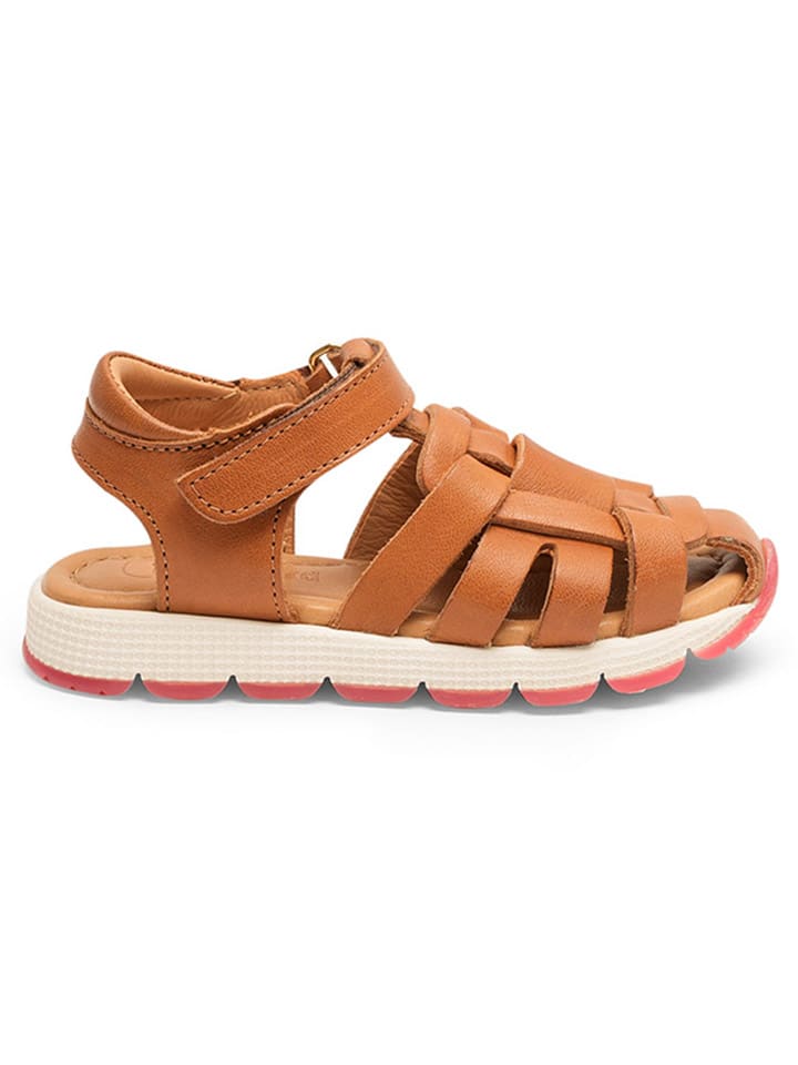 bisgaard Leder-Halbsandalen in Hellbraun günstig kaufen