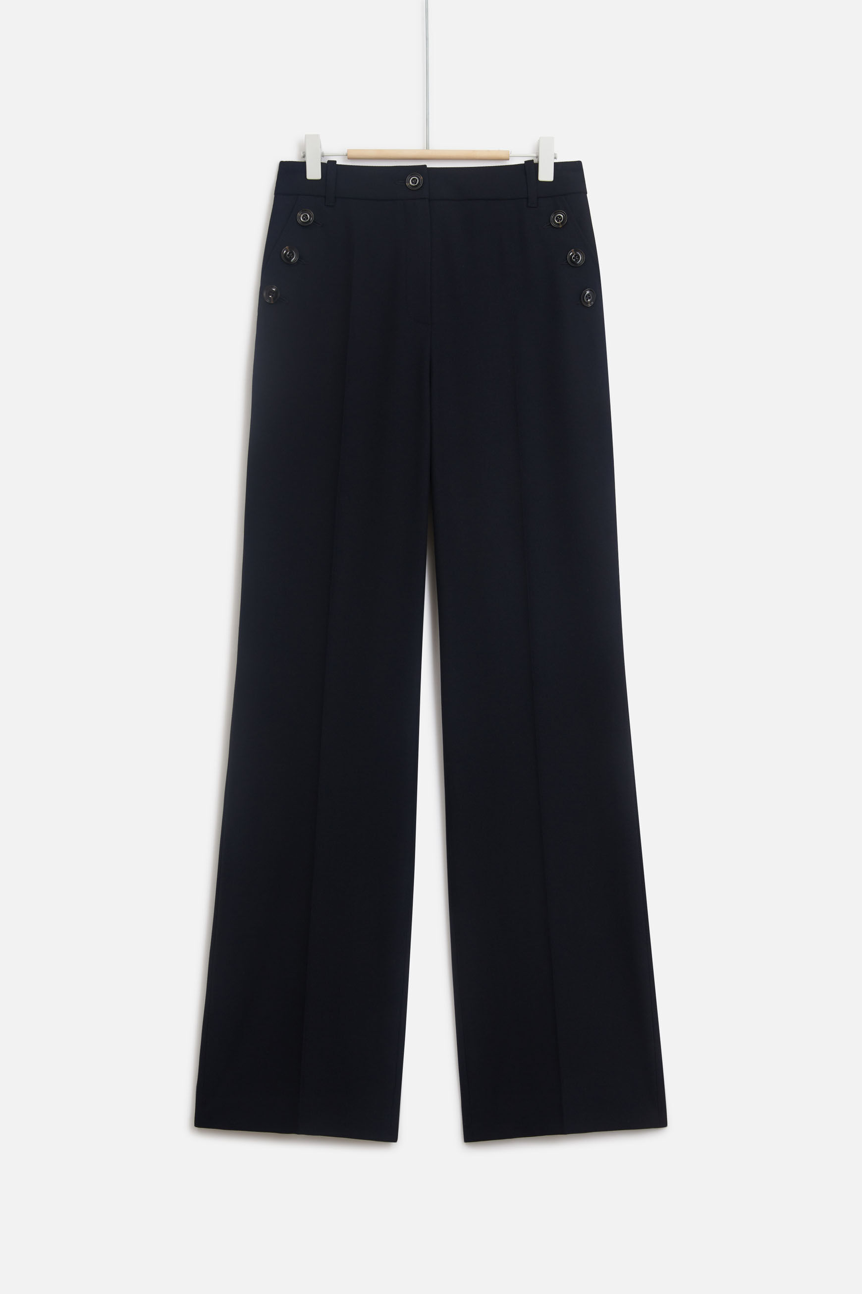 pantalon gaston bleu marine femme